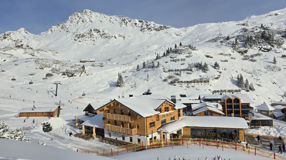 In het skigebied van Obertauern.